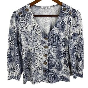 Uncommon Job Snake Print Top